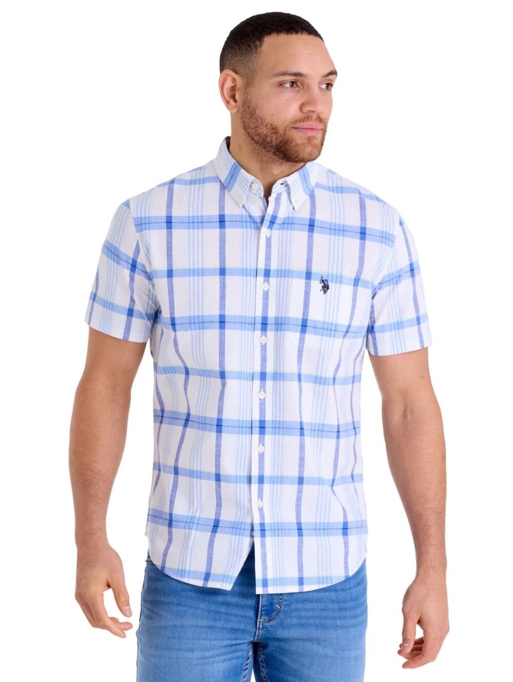 U.S. Polo Assn. Men's Short Sleeve Buttondown Shirts
